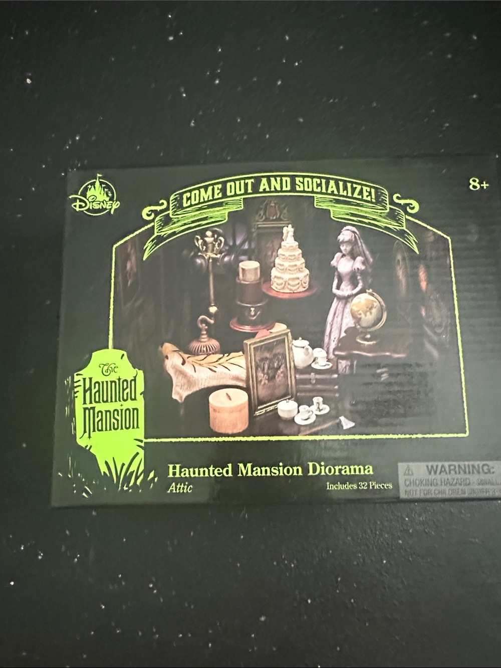 Disney Haunted Mansion Diorama Box - attic scene